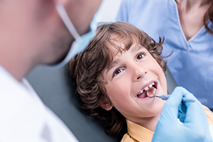 A kid getting dental care at Goochland Dentistry